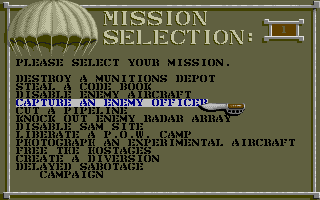 Airborne Ranger screenshot 5 for Atari ST